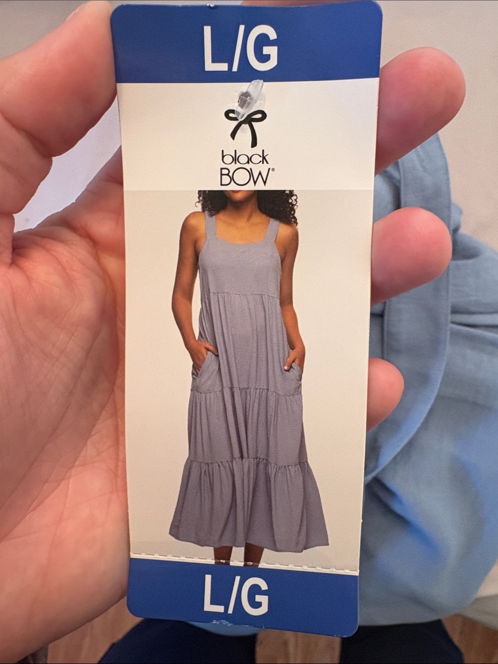 Light Blue Tiered Maxi Dress - Women - Picture 4 of 6